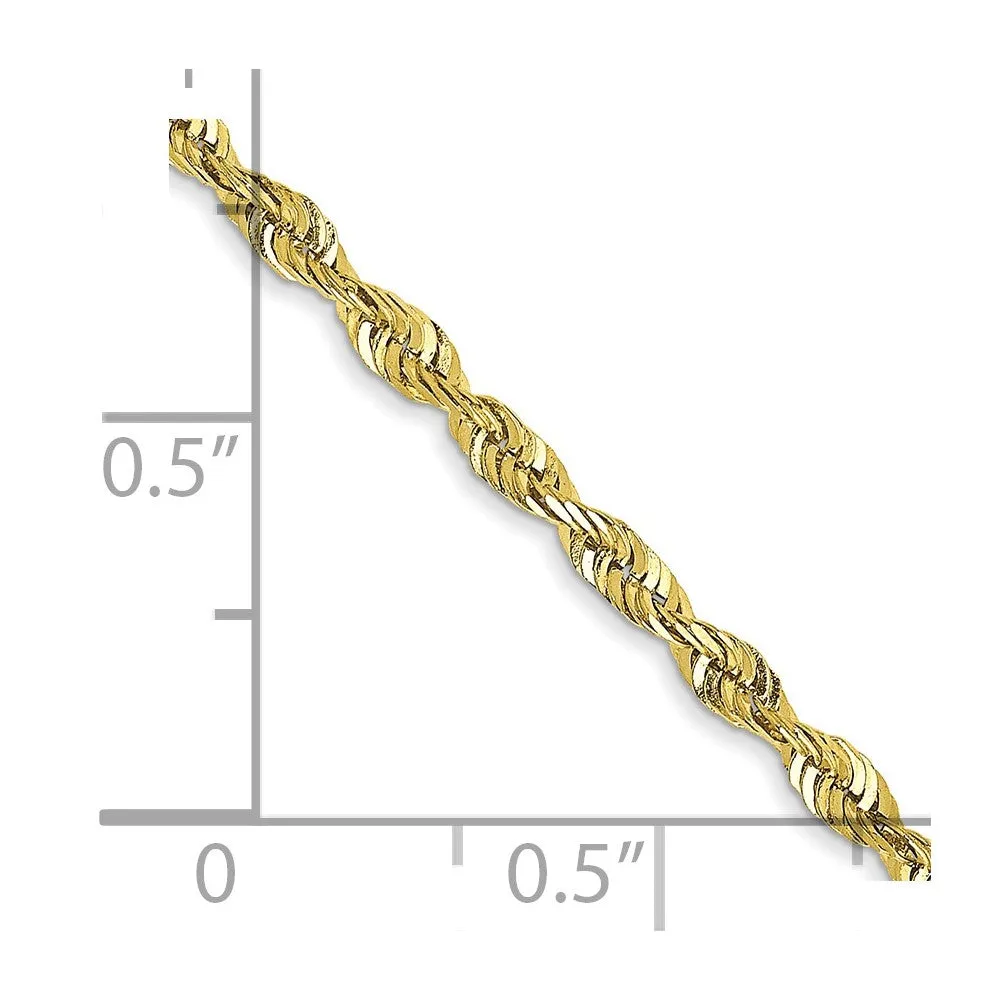 10k 2.25mm Extra-Light D/C Rope Chain