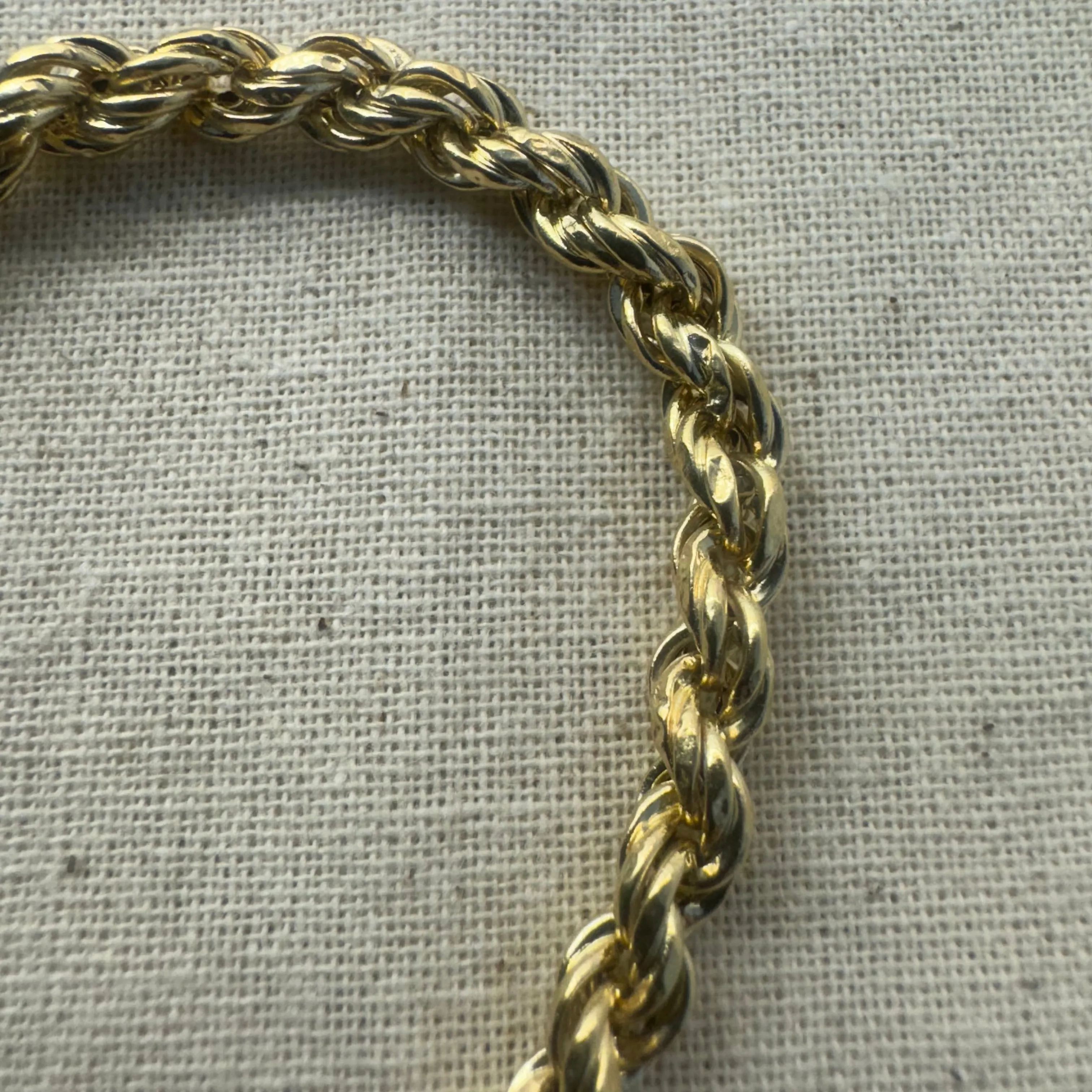 14K gold classic Rope bracelet