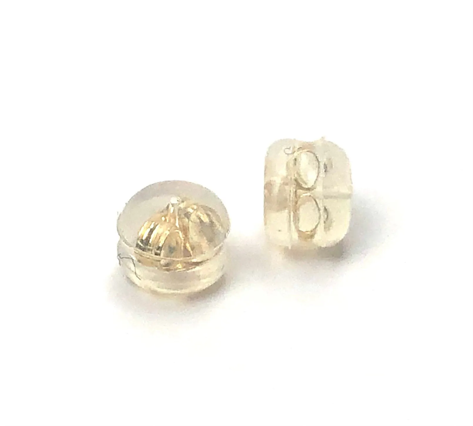 14K solid yellow gold / silicone ear backing, SKU# 11-27-206