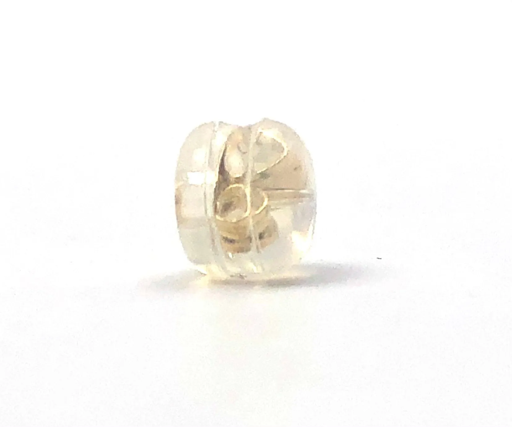 14K solid yellow gold / silicone ear backing, SKU# 11-27-206