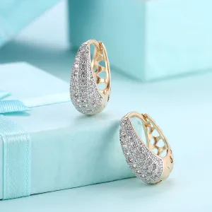 18K Gold Plated Teardrop Huggie Earrings: Hypoallergenic, Comfort Fit, and Durable
