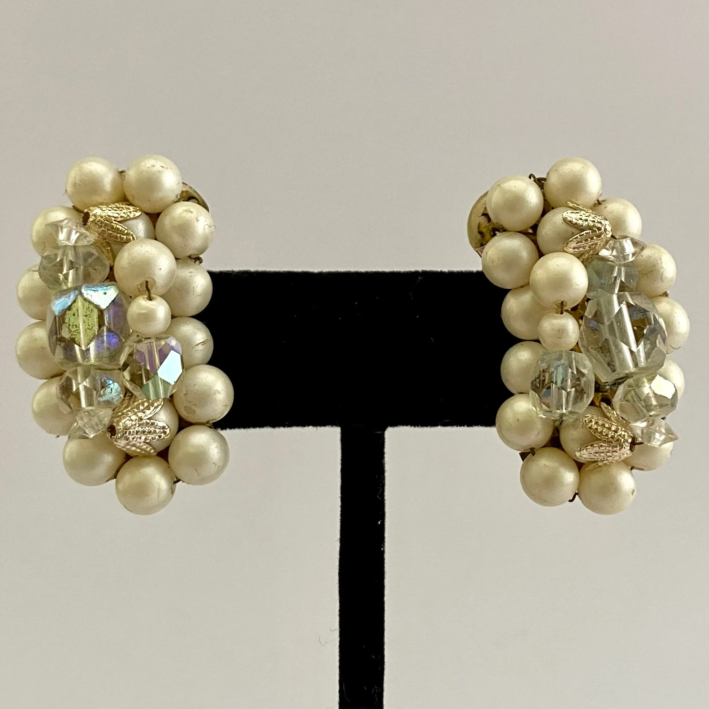 1960s Japan Crescent-Shaped Earrings
