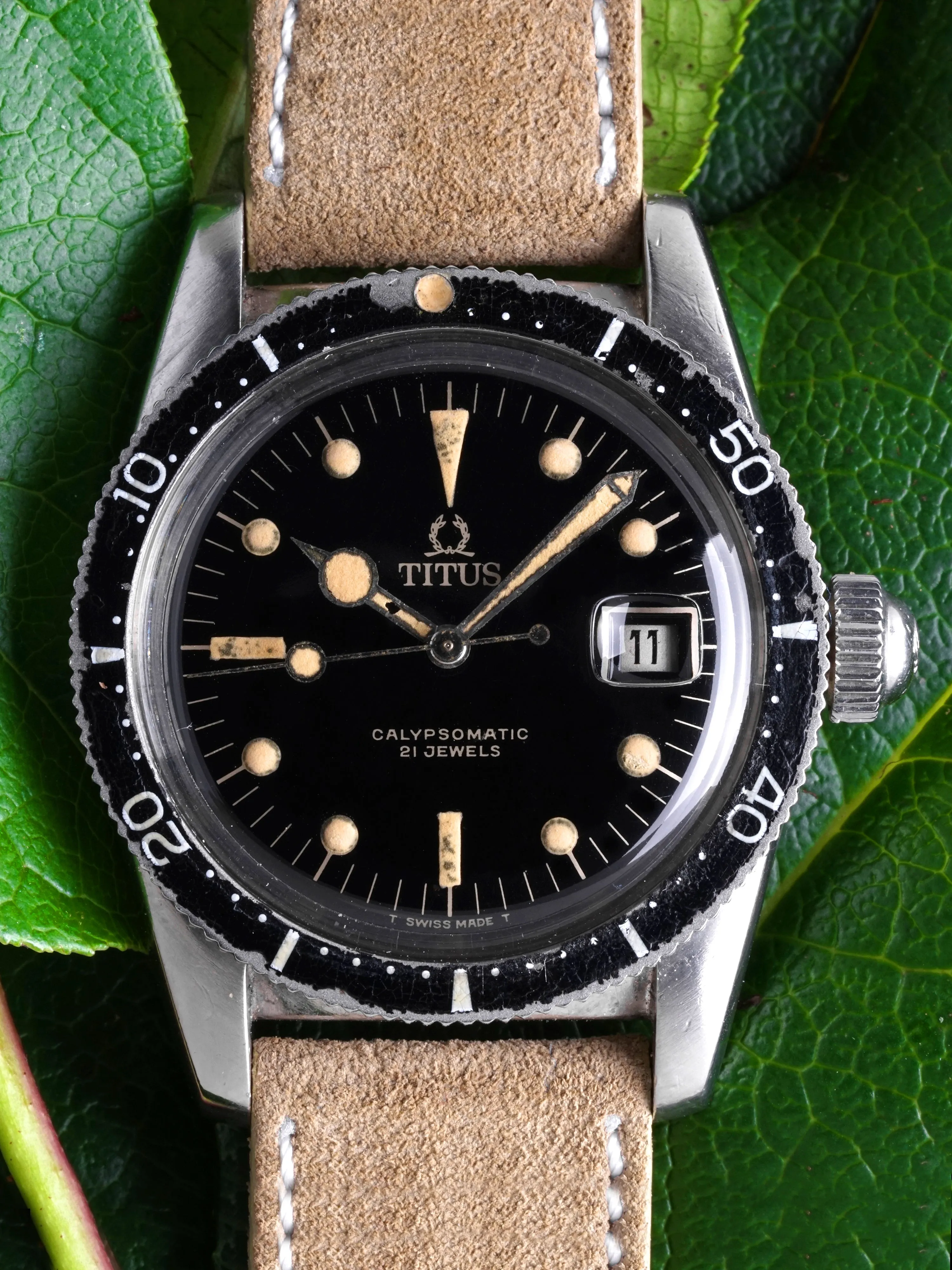1960s Titus Calypsomatic (Ref. 7840) "Big Crown"