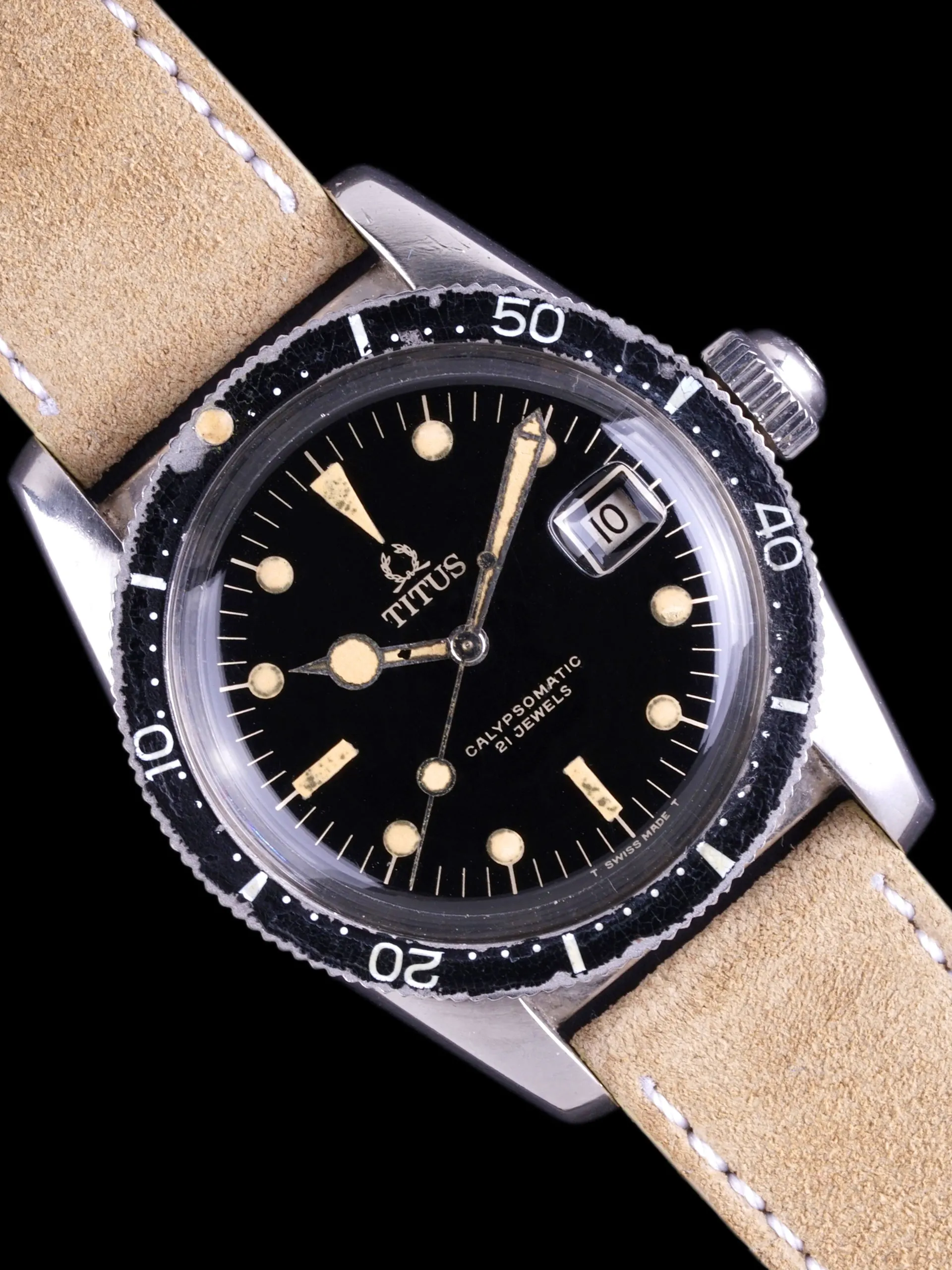1960s Titus Calypsomatic (Ref. 7840) "Big Crown"