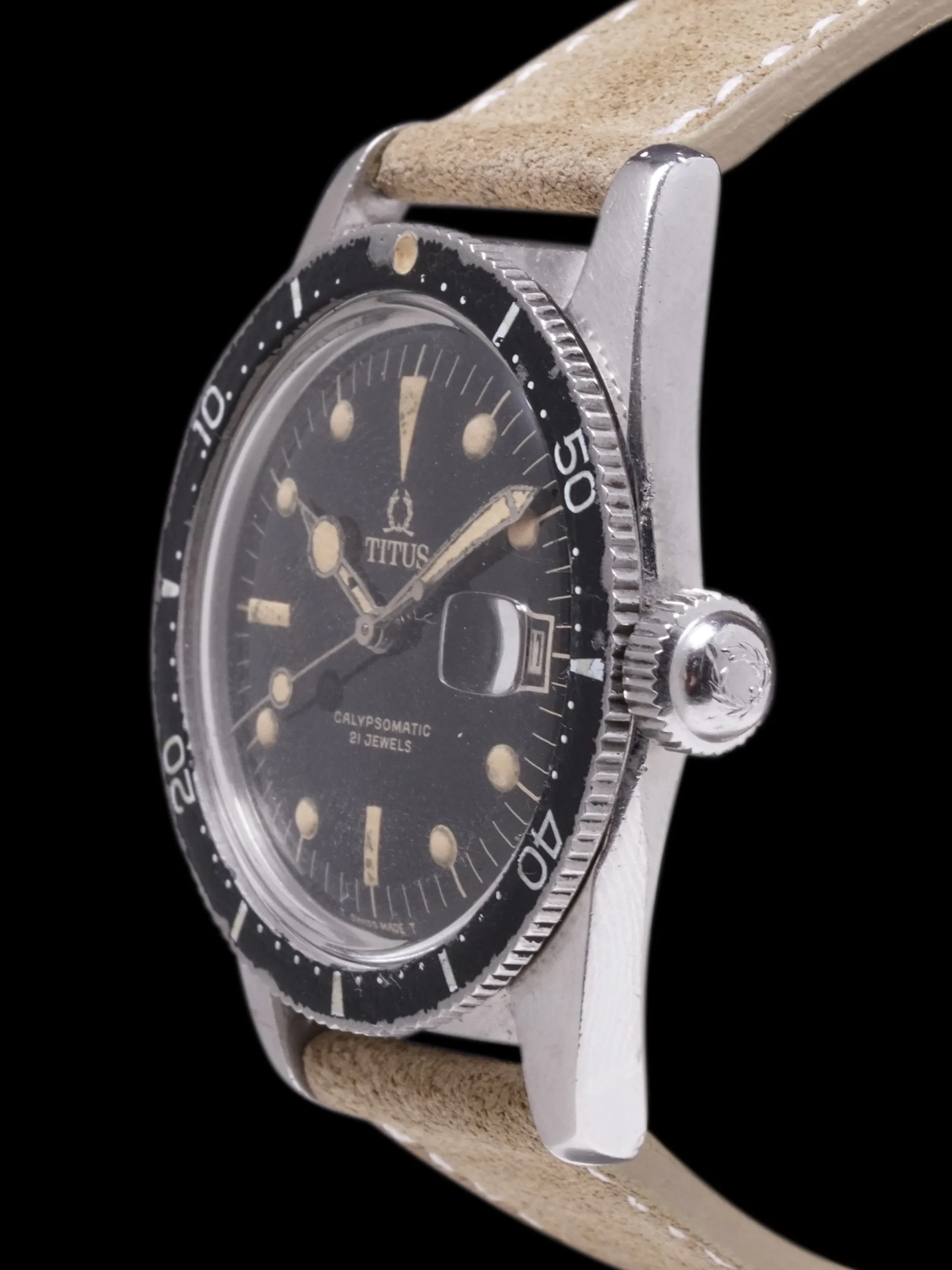 1960s Titus Calypsomatic (Ref. 7840) "Big Crown"