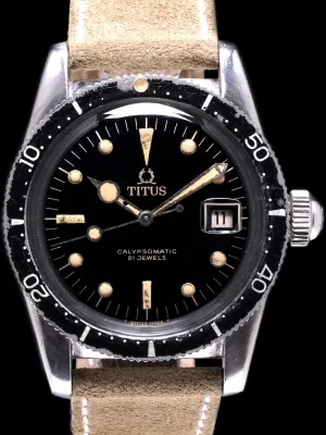 1960s Titus Calypsomatic (Ref. 7840) "Big Crown"