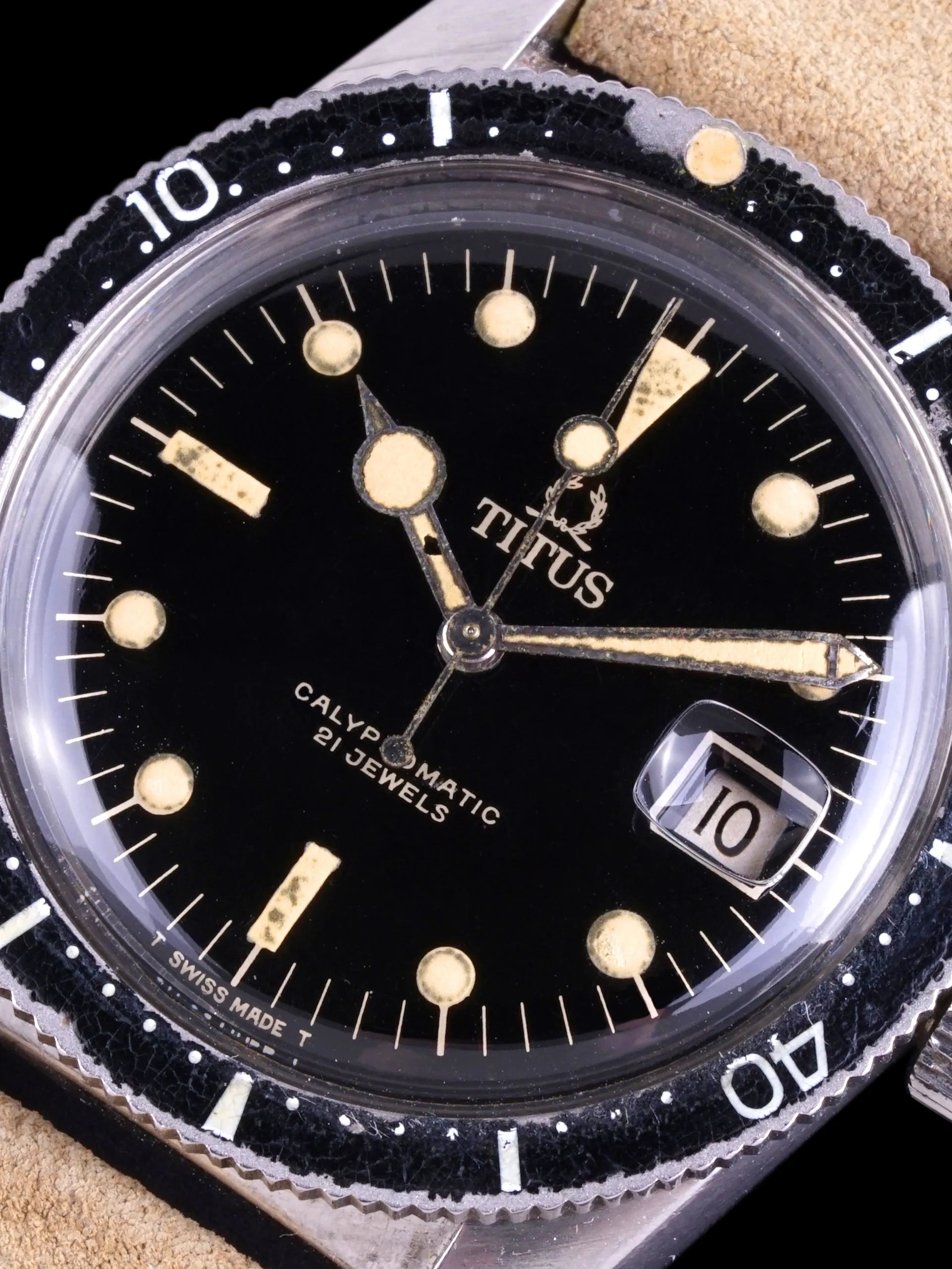 1960s Titus Calypsomatic (Ref. 7840) "Big Crown"
