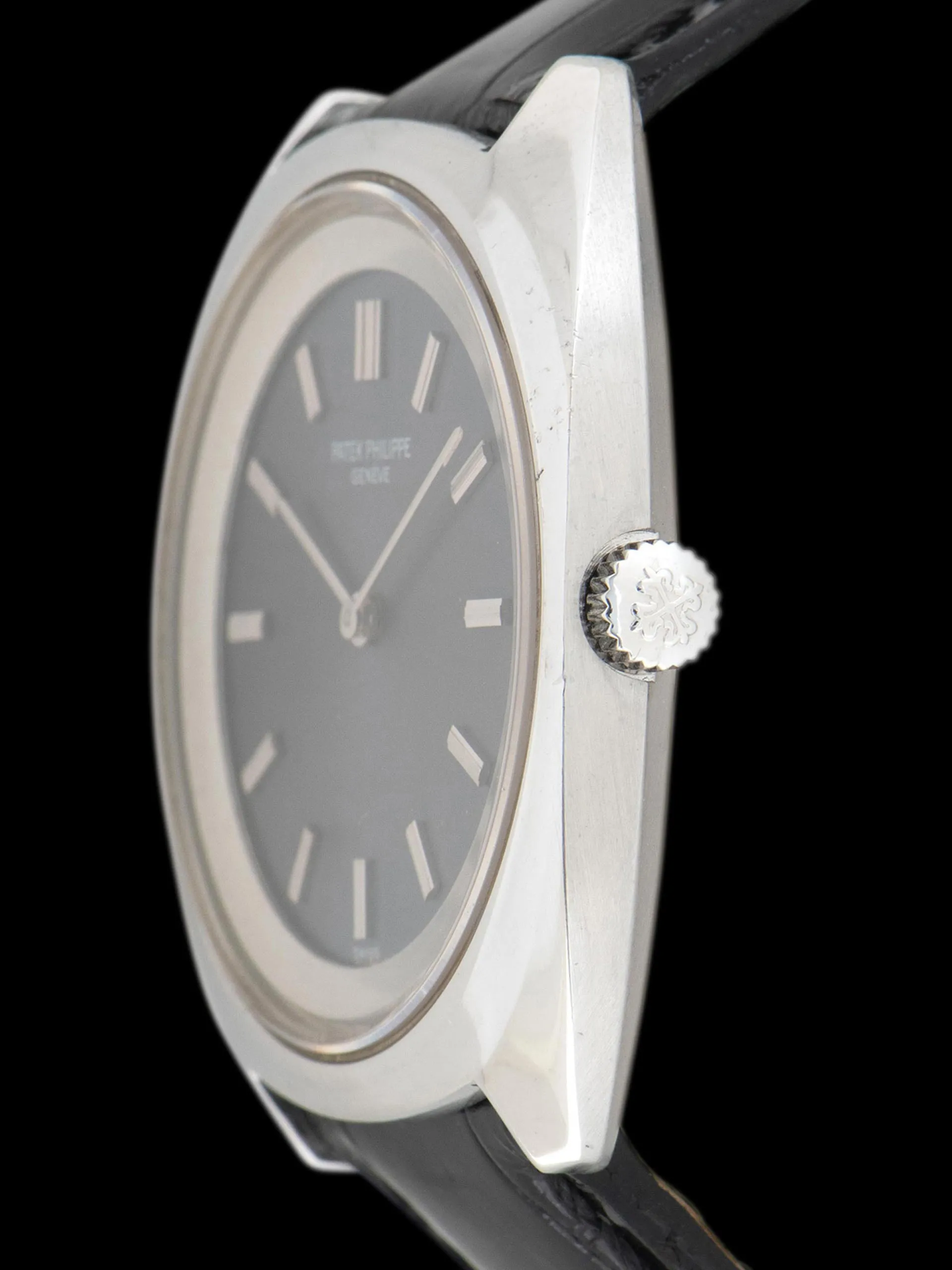 1970s Patek Philippe Stainless Steel Calatrava (Ref. 3579-1) W/ Box, Accessories, & Original Sales Receipt
