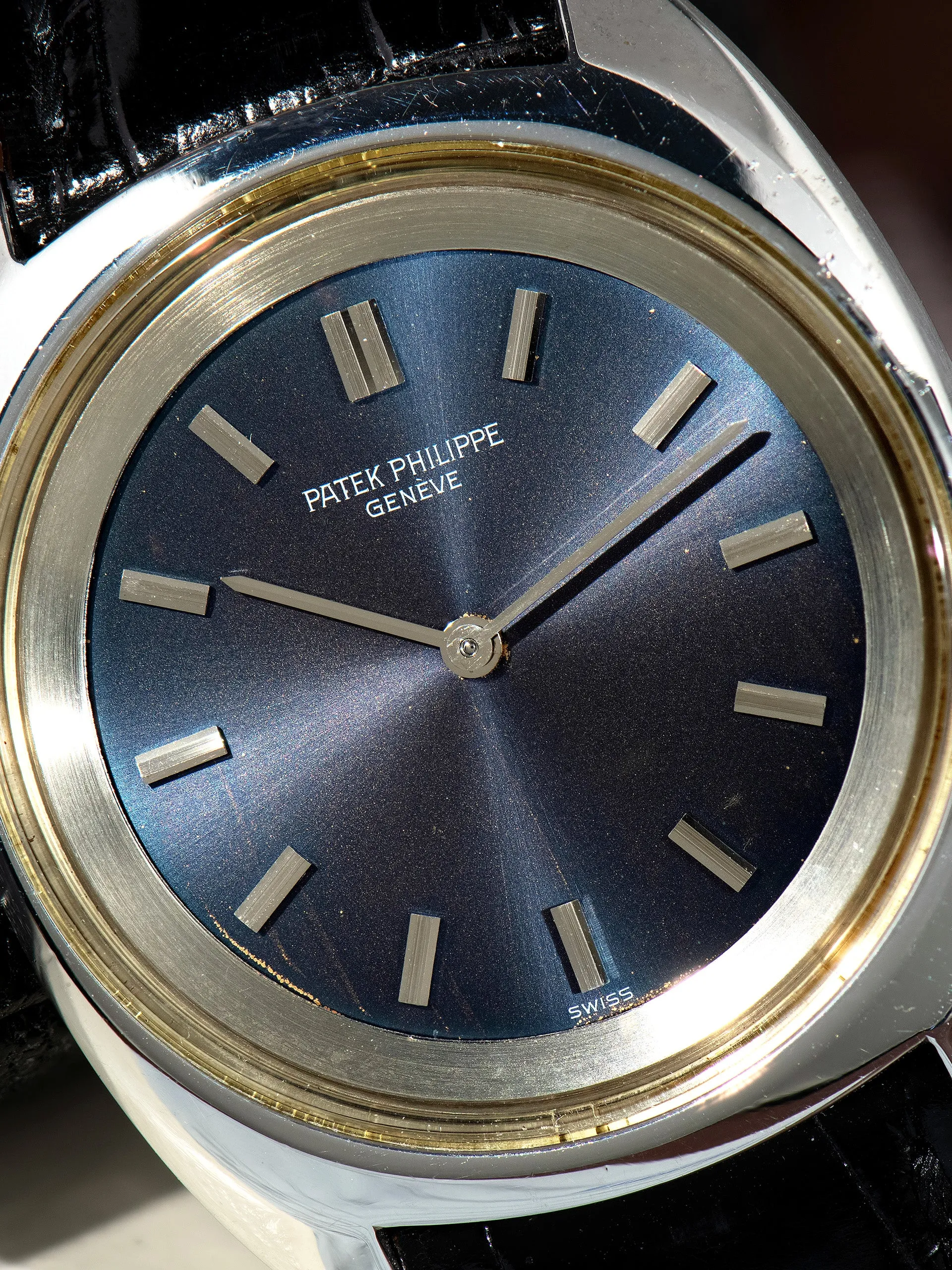 1970s Patek Philippe Stainless Steel Calatrava (Ref. 3579-1) W/ Box, Accessories, & Original Sales Receipt