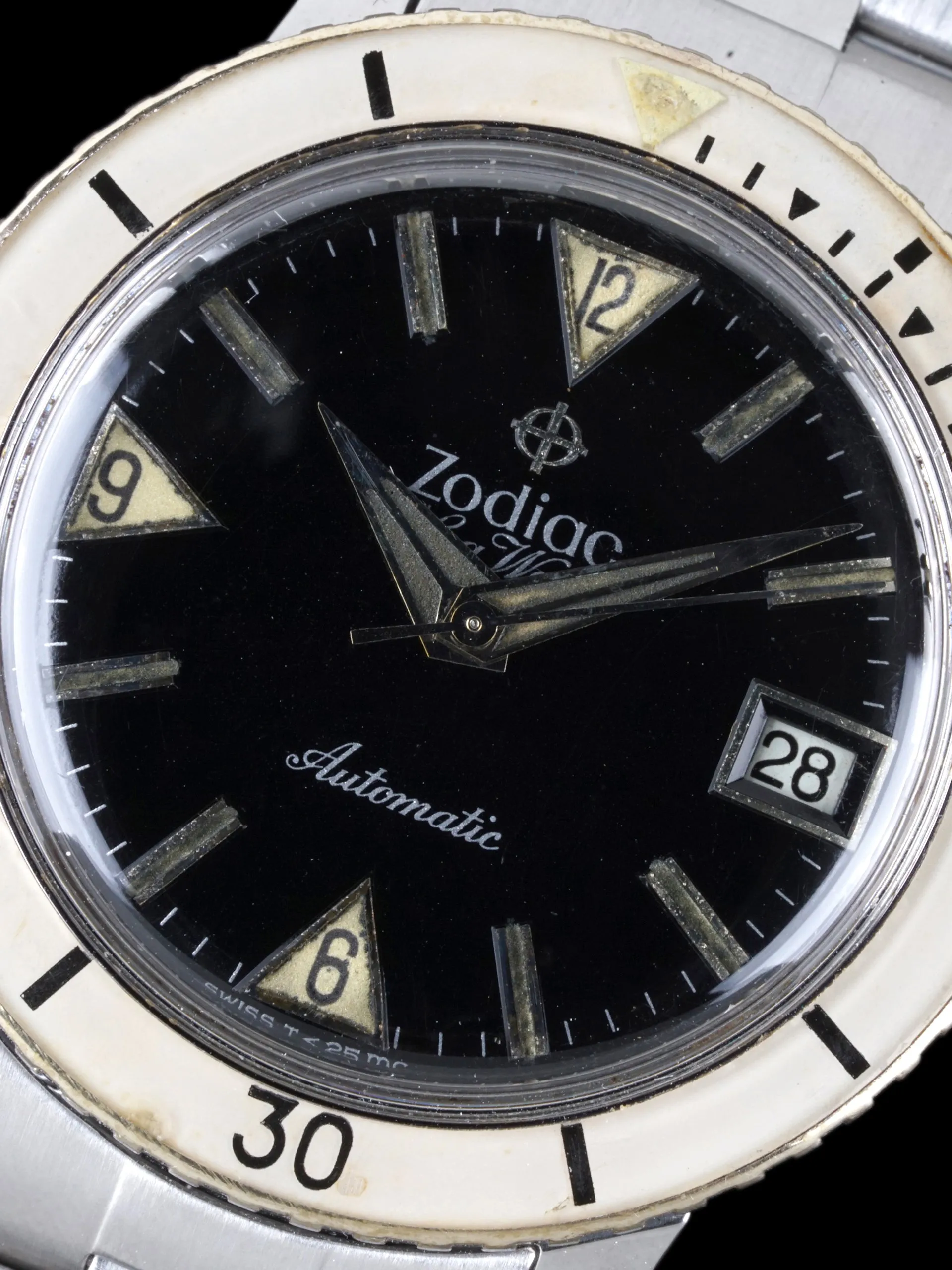 1970s Zodiac Sea Wolf (Ref. 722-946B) "White Bezel"
