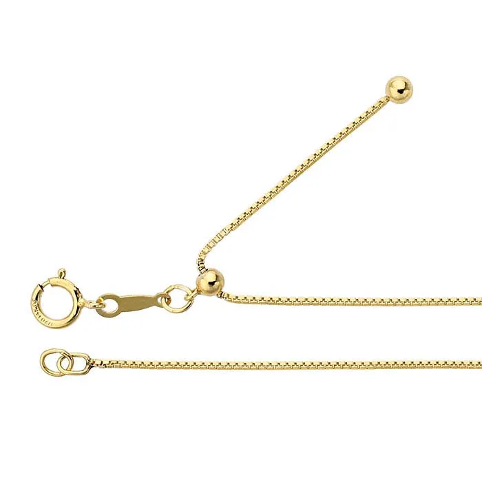 22” Adjustable Gold Filled Chain