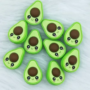 3D avocado Silicone Focal  Beads Wholesale