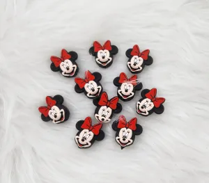 3D Girl  mouse head Silicone Focal Beads,character focal beads