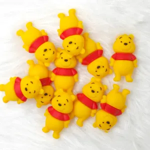 3d Honey Bear Silicone Focal Beads Wholesale, Character focal beads