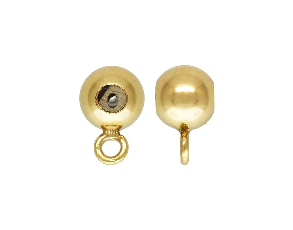 4.0mm Bead W/Closed Ring (0.5mm Silicone), 14k gold filled. Made in USA. #40047401IR