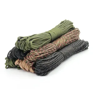 550 Paracord Rope with 7 Cores, Dia. 4mm - 50ft length: Ideal for Camping, Survival, Hiking, and Tent Accessories