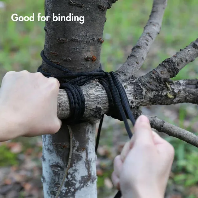 550 Paracord Rope with 7 Cores, Dia. 4mm - 50ft length: Ideal for Camping, Survival, Hiking, and Tent Accessories