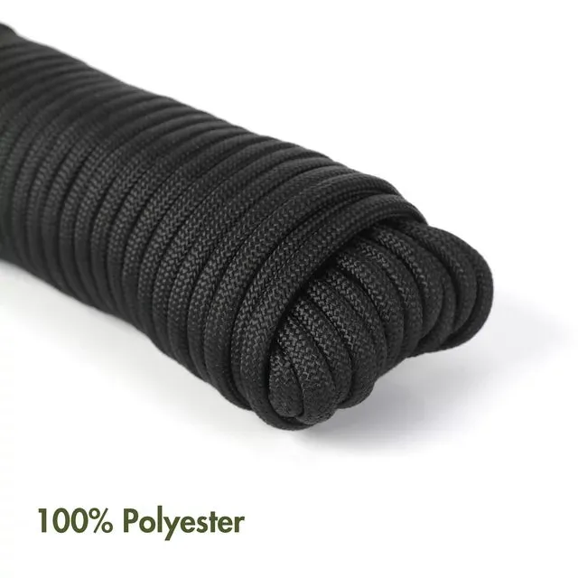 550 Paracord Rope with 7 Cores, Dia. 4mm - 50ft length: Ideal for Camping, Survival, Hiking, and Tent Accessories