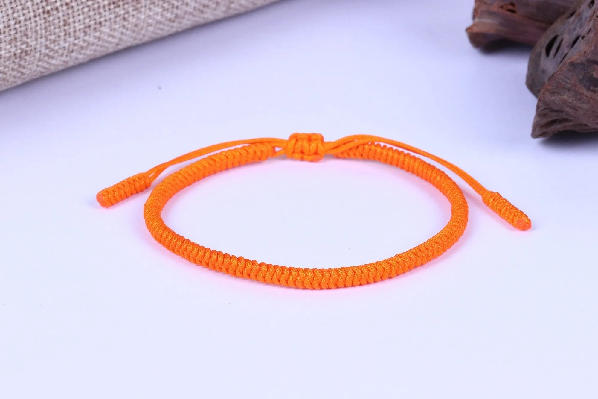 7 Chakra Lucky Handmade Buddhist Knots Rope Bracelet