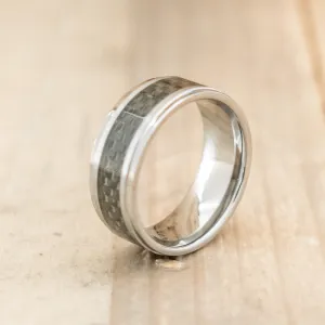 8mm Polished Tungsten with Carbon Fiber Inlay