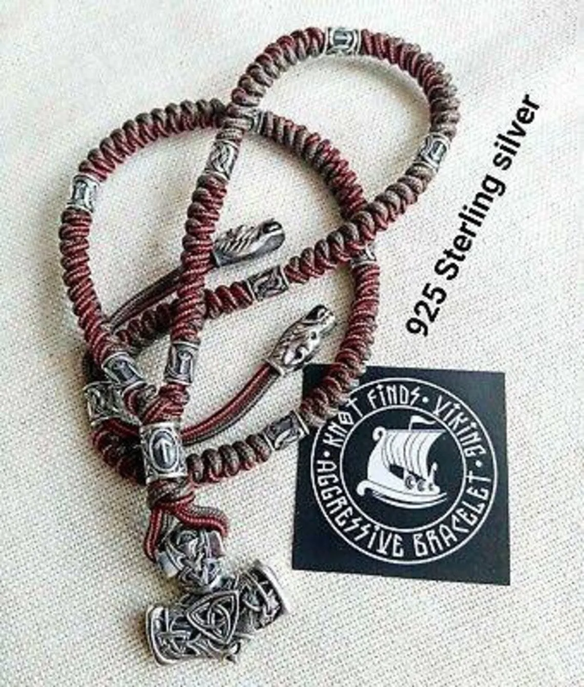 925 Sterling silver men's necklace, Vikings jewelry, men's accessories. Mjolnir necklace  Scandinavian style.