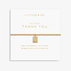 A Little 'Thank You' Bracelet in Gold-Tone Plating