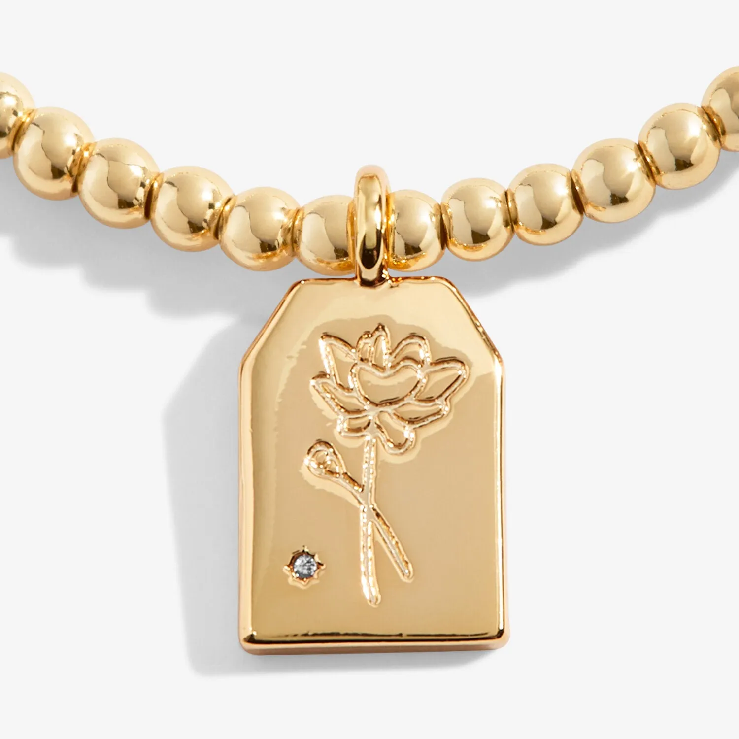 A Little 'Thank You' Bracelet in Gold-Tone Plating