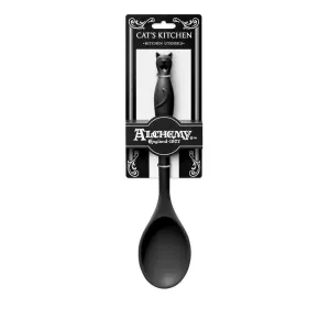 Alchemy Gothic KU3 - Cat's Kitchen Multipurpose Spoon Feline Black Gift Decor