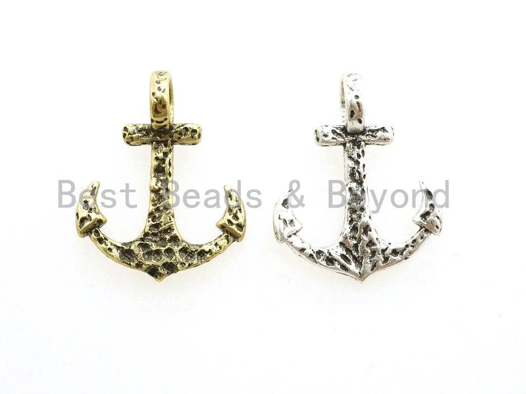 Antique Style Anchor Beads, Anchor Arrow Beads for Paracord/Lanyard/Survial Bracelet/Keychain Making, Men's Jewelry Findings, 23mm, sku#Y110