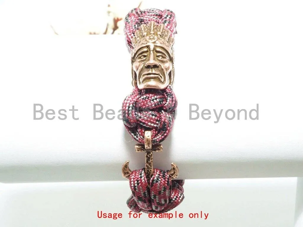 Antique Style Anchor Beads, Anchor Arrow Beads for Paracord/Lanyard/Survial Bracelet/Keychain Making, Men's Jewelry Findings, 23mm, sku#Y110