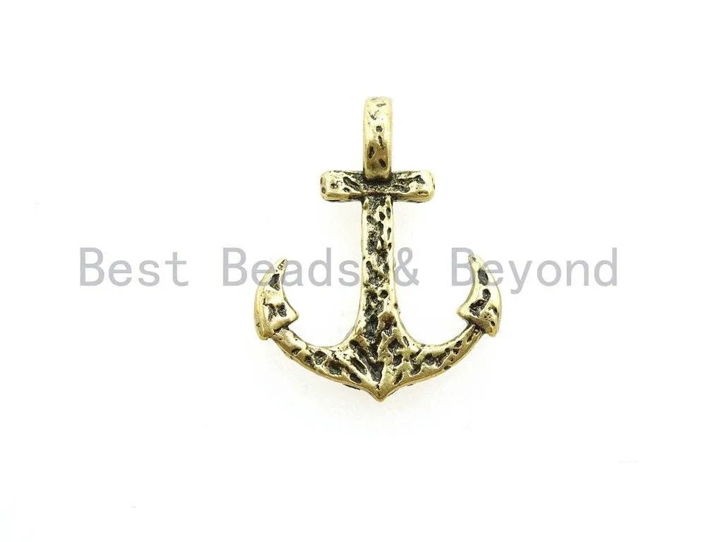 Antique Style Anchor Beads, Anchor Arrow Beads for Paracord/Lanyard/Survial Bracelet/Keychain Making, Men's Jewelry Findings, 23mm, sku#Y110