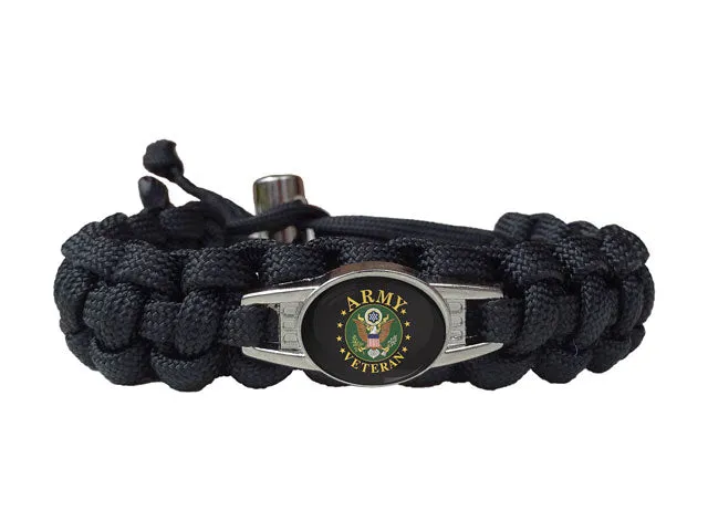 Army Veteran Paracord Bracelet
