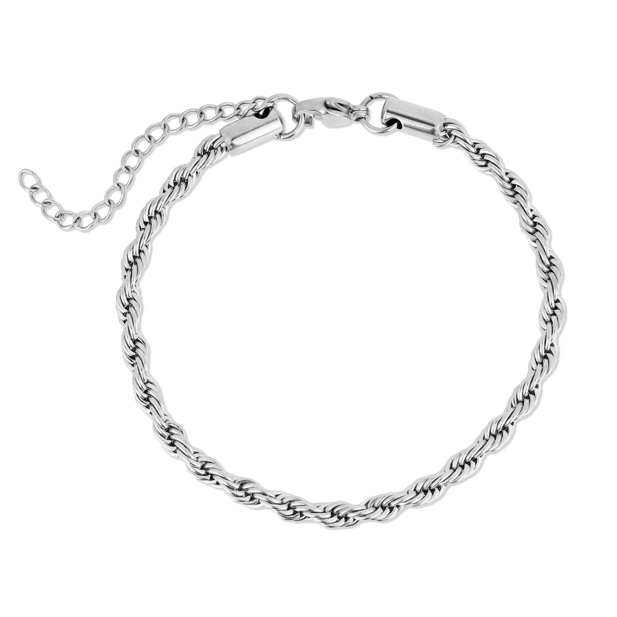 Ashley 18K Gold PVD and Stainless Steel PVD Rope Chain Bracelet