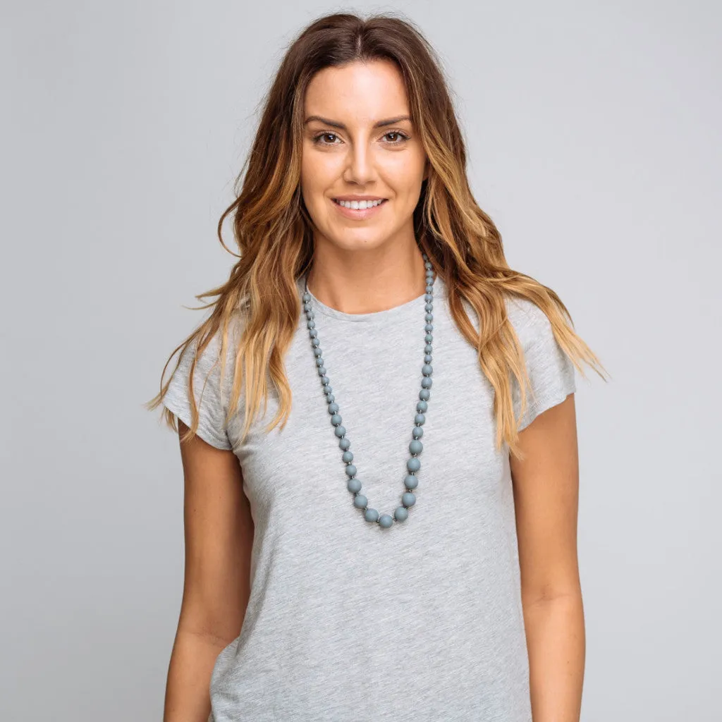 Audrey Teething Necklace - Gray