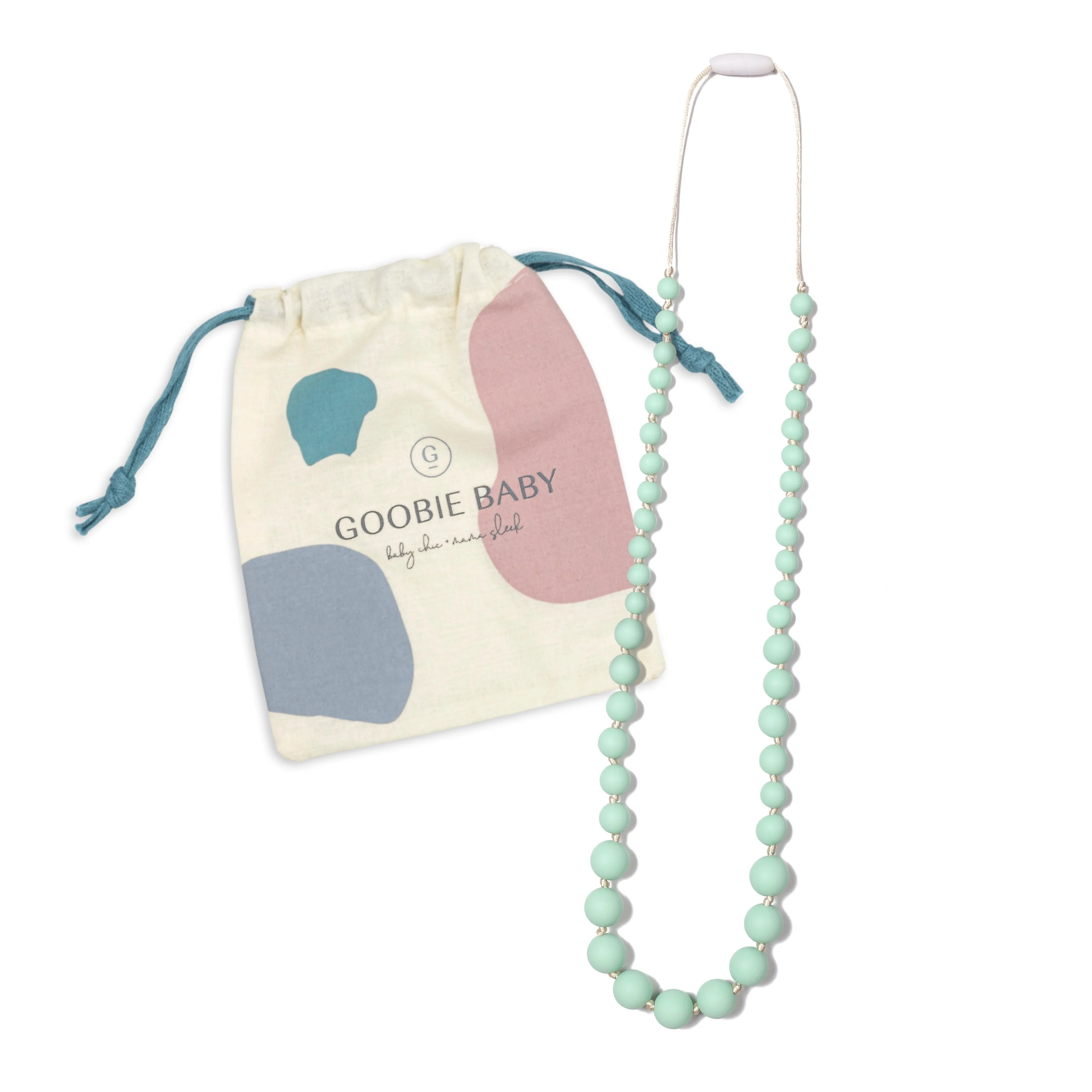 Audrey Teething Necklace - Mint