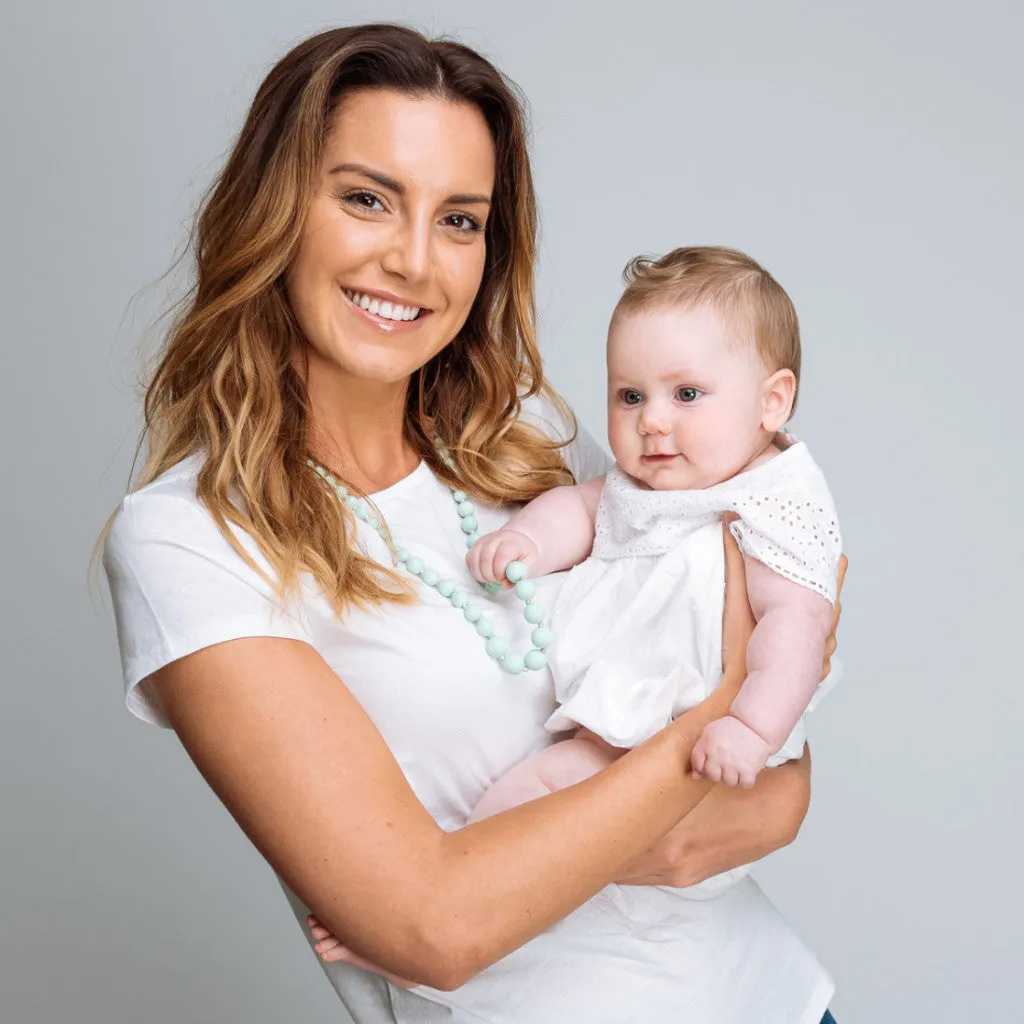 Audrey Teething Necklace - Mint