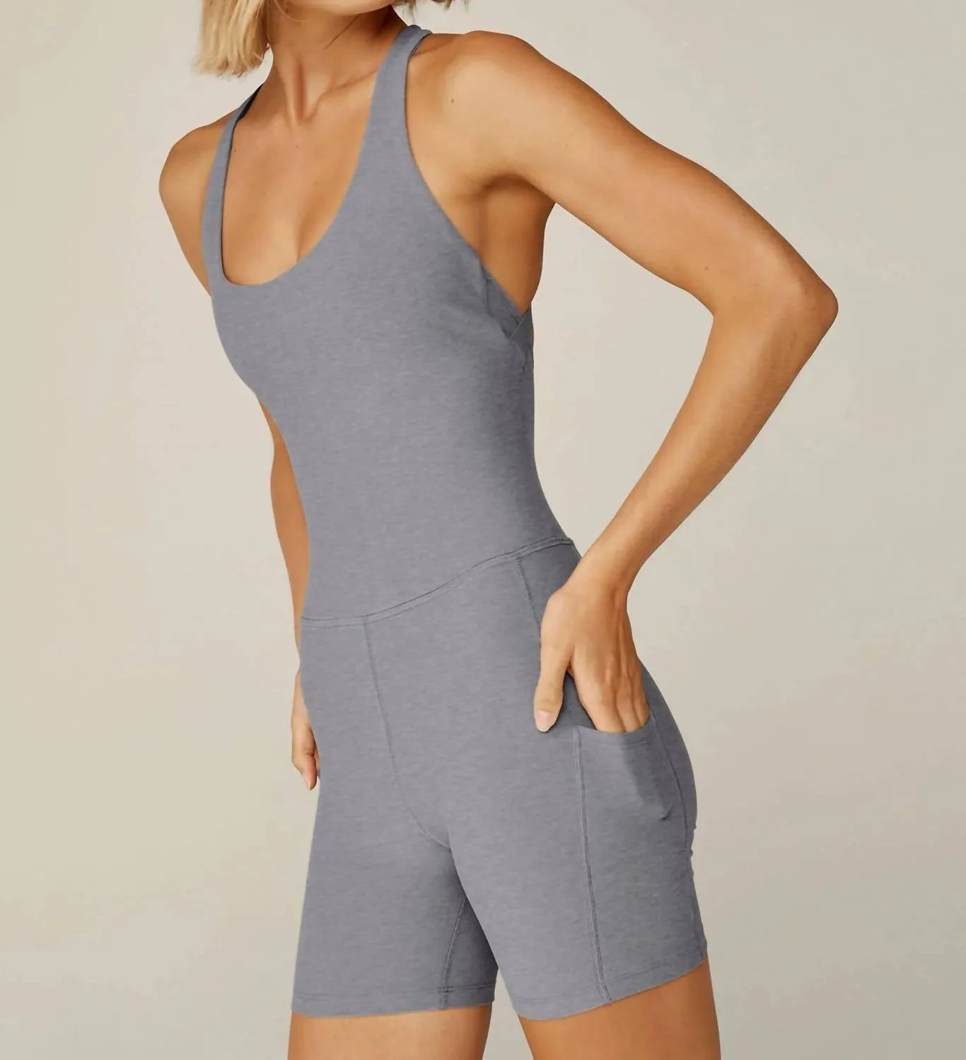Beyond Yoga - Spacedye Get Up and Go Pocket Biker Jumpsuit