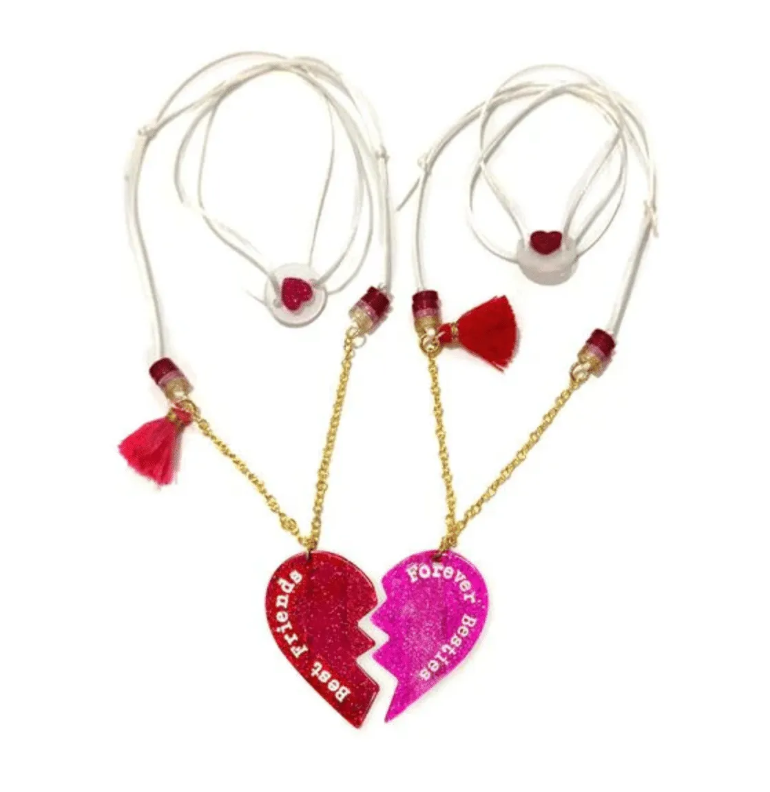 BFF Matching Heart Necklaces