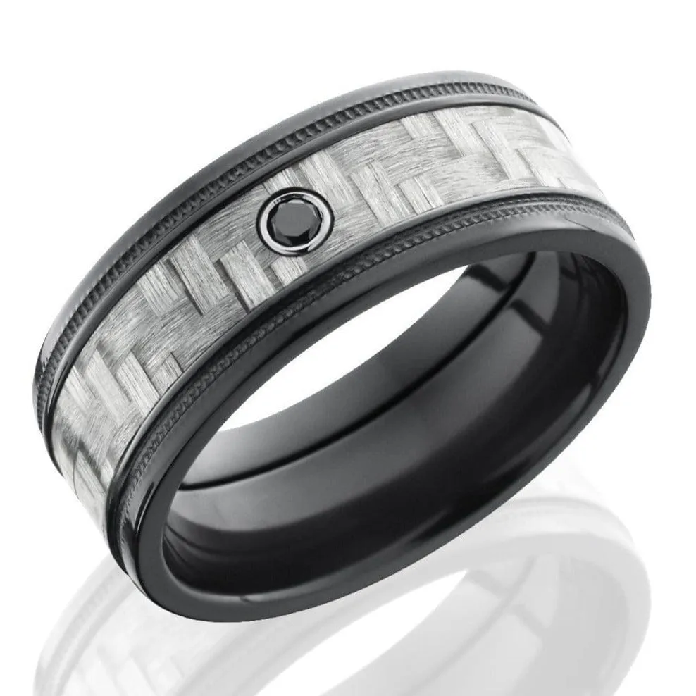 Black Zirconium Carbon Fiber with Black Diamond