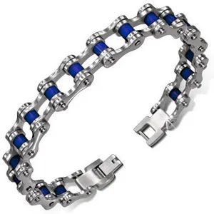 Blue Rubber Bracelet