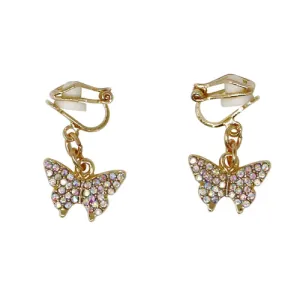 Butterfly Clip On Earrings