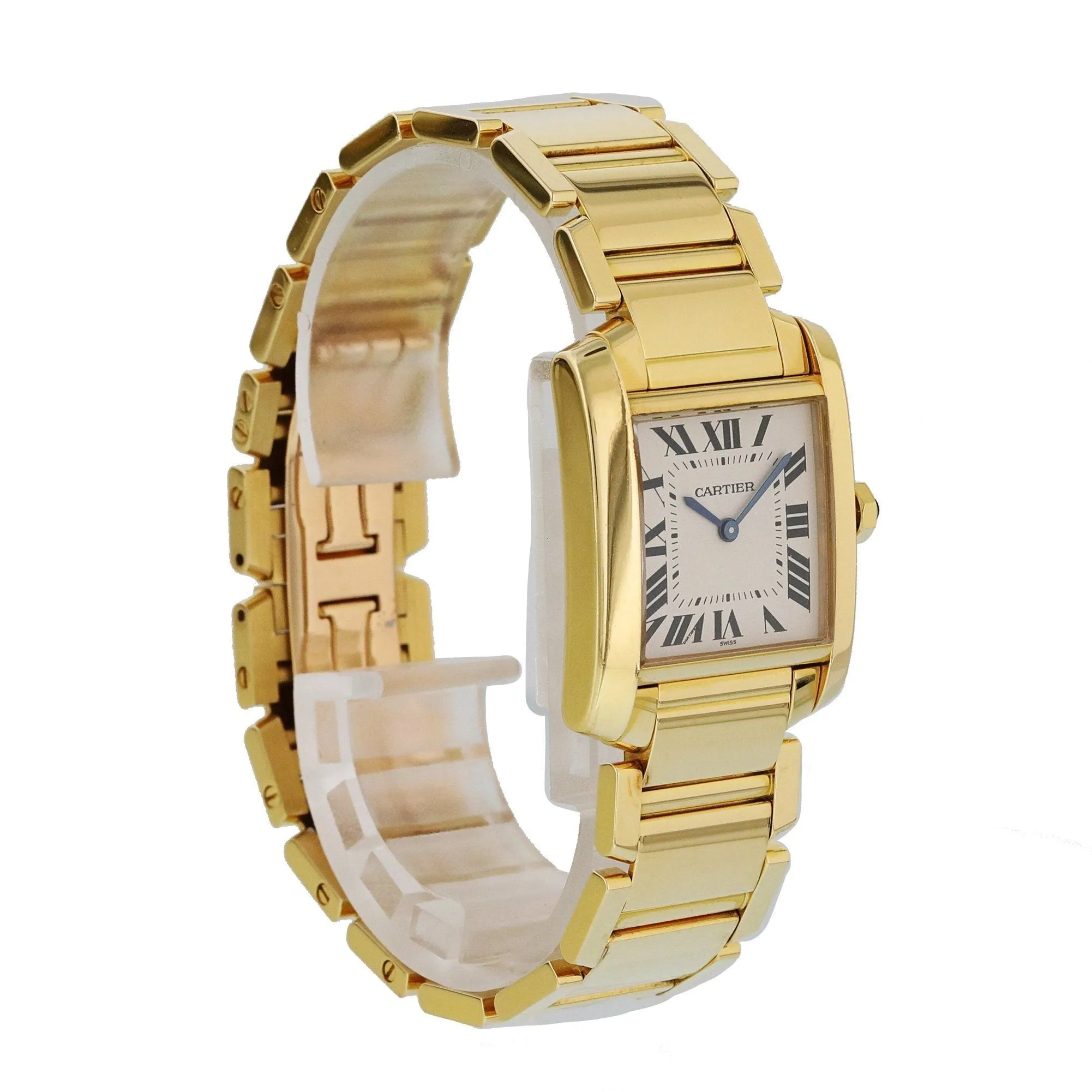 Cartier Tank Francaise 1821 Midsize Ladies Watch Box Papers