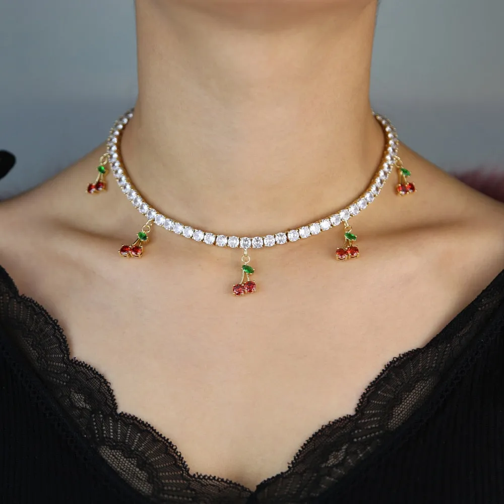 Cherry tennis choker