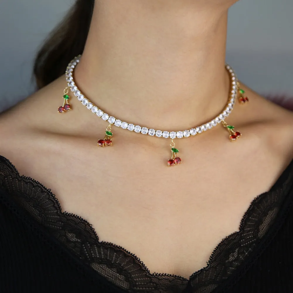 Cherry tennis choker