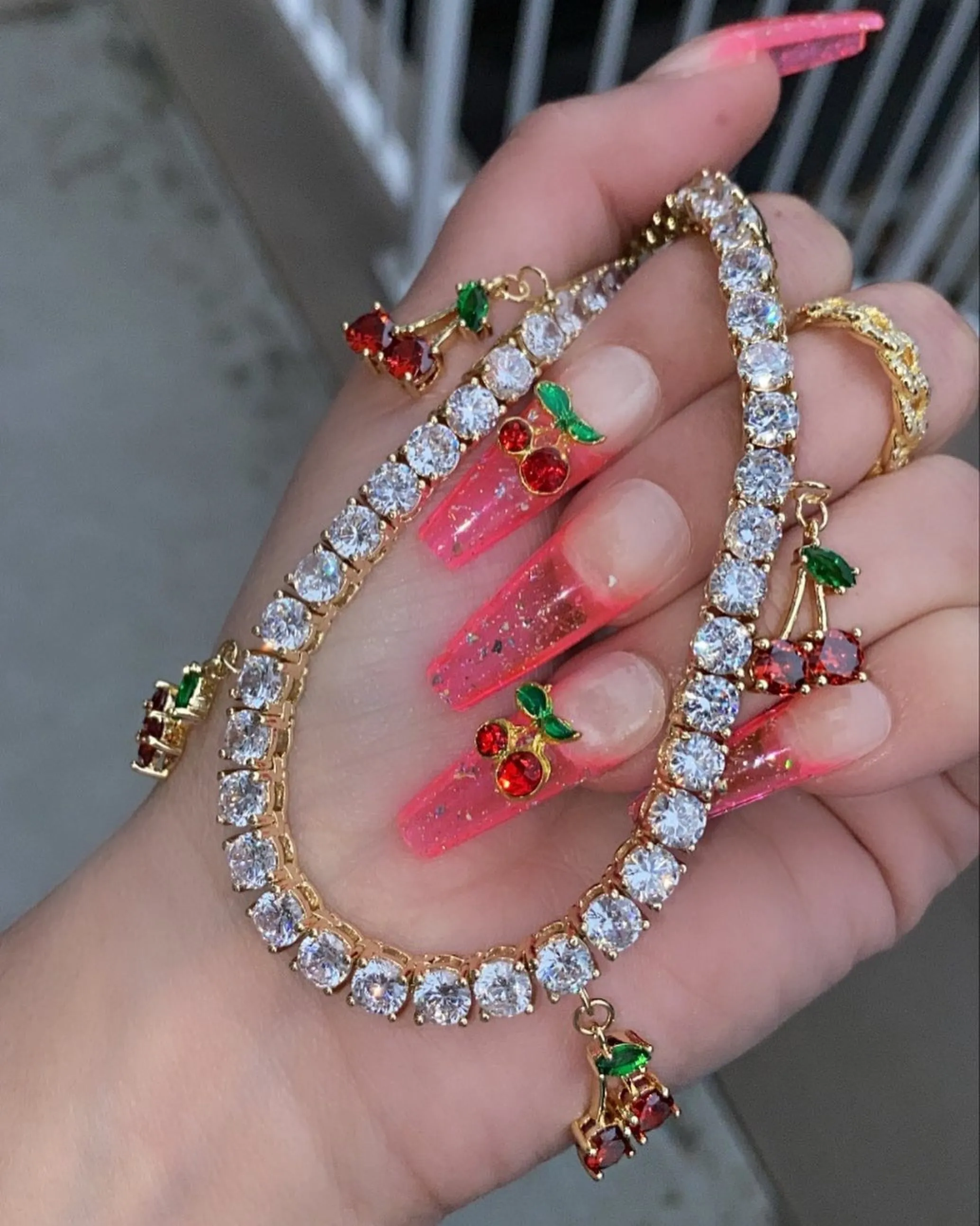 Cherry tennis choker