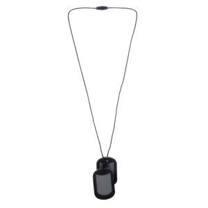Chewbeads Dog Tag Teething Necklace - Black