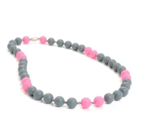 Chewbeads Silicone Waverly Necklace - Stormy Grey