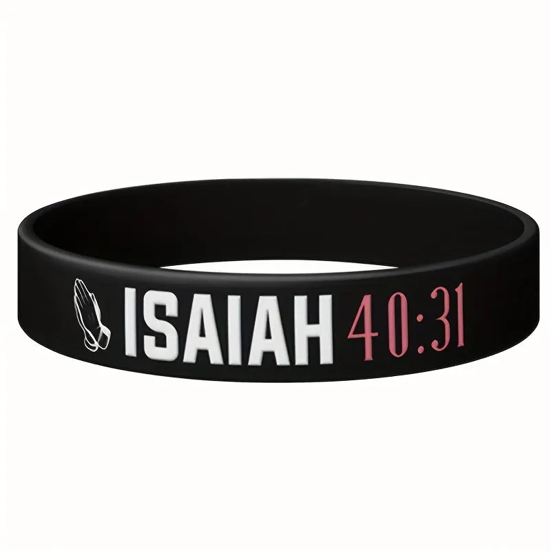 Christian Bible Verse Silicone Bracelets