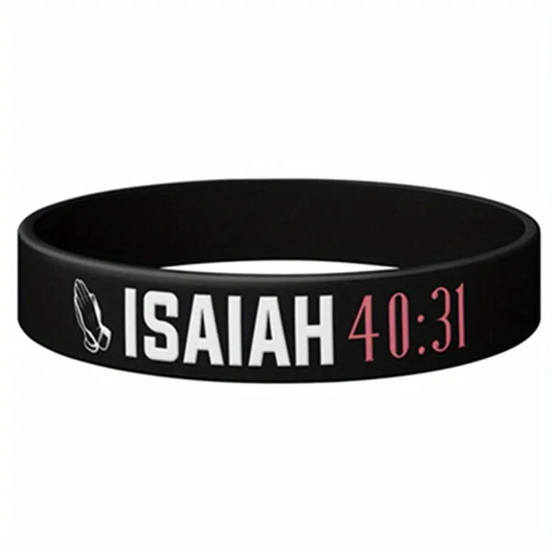 Christian Bible Verse Silicone Bracelets