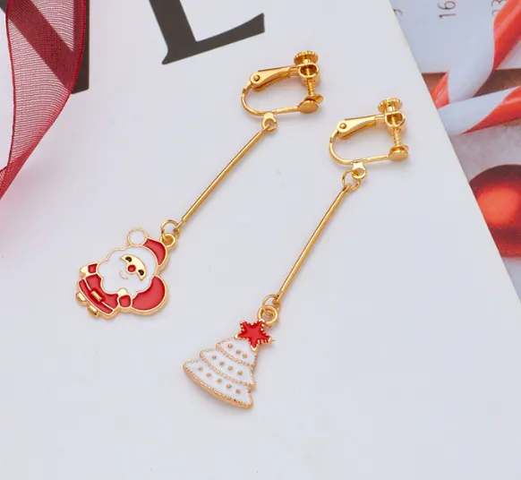 Christmas Clip on Earrings